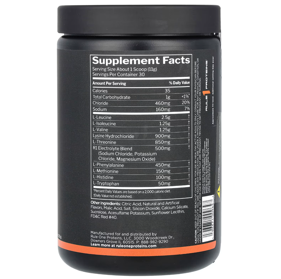 Rule One Proteins, Essential Amino 9, Fruit Punch, 11.64 oz (330 g)